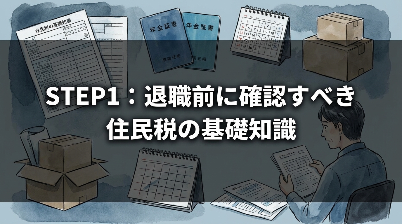 STEP1：退職前に確認すべき住民税の基礎知識