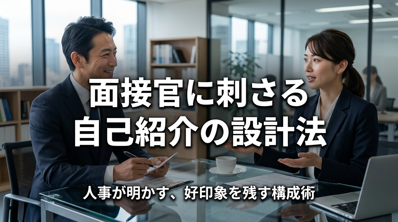 面接官に刺さる自己紹介の設計法