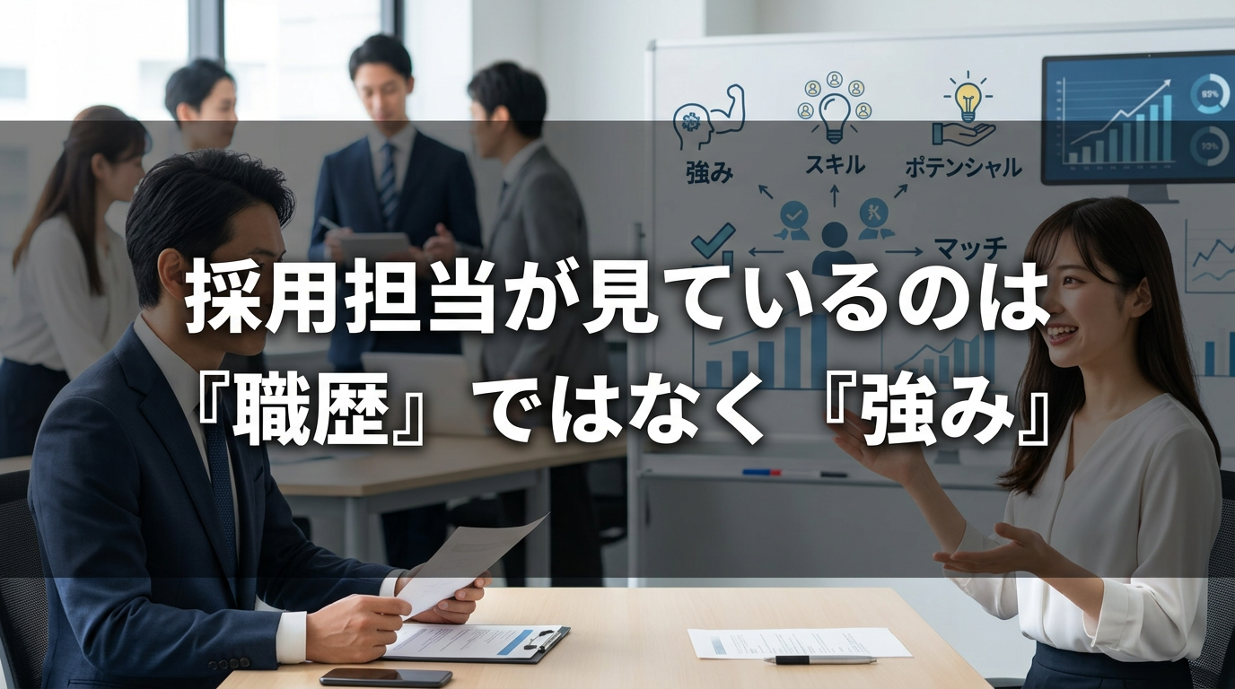 採用担当が見ているのは『職歴』ではなく『強み』