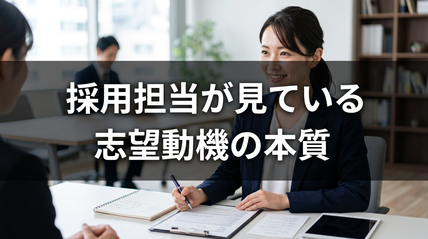 採用担当が見ている志望動機の本質