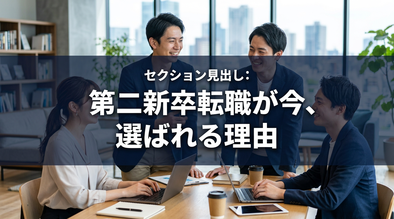 第二新卒転職が今、選ばれる理由
