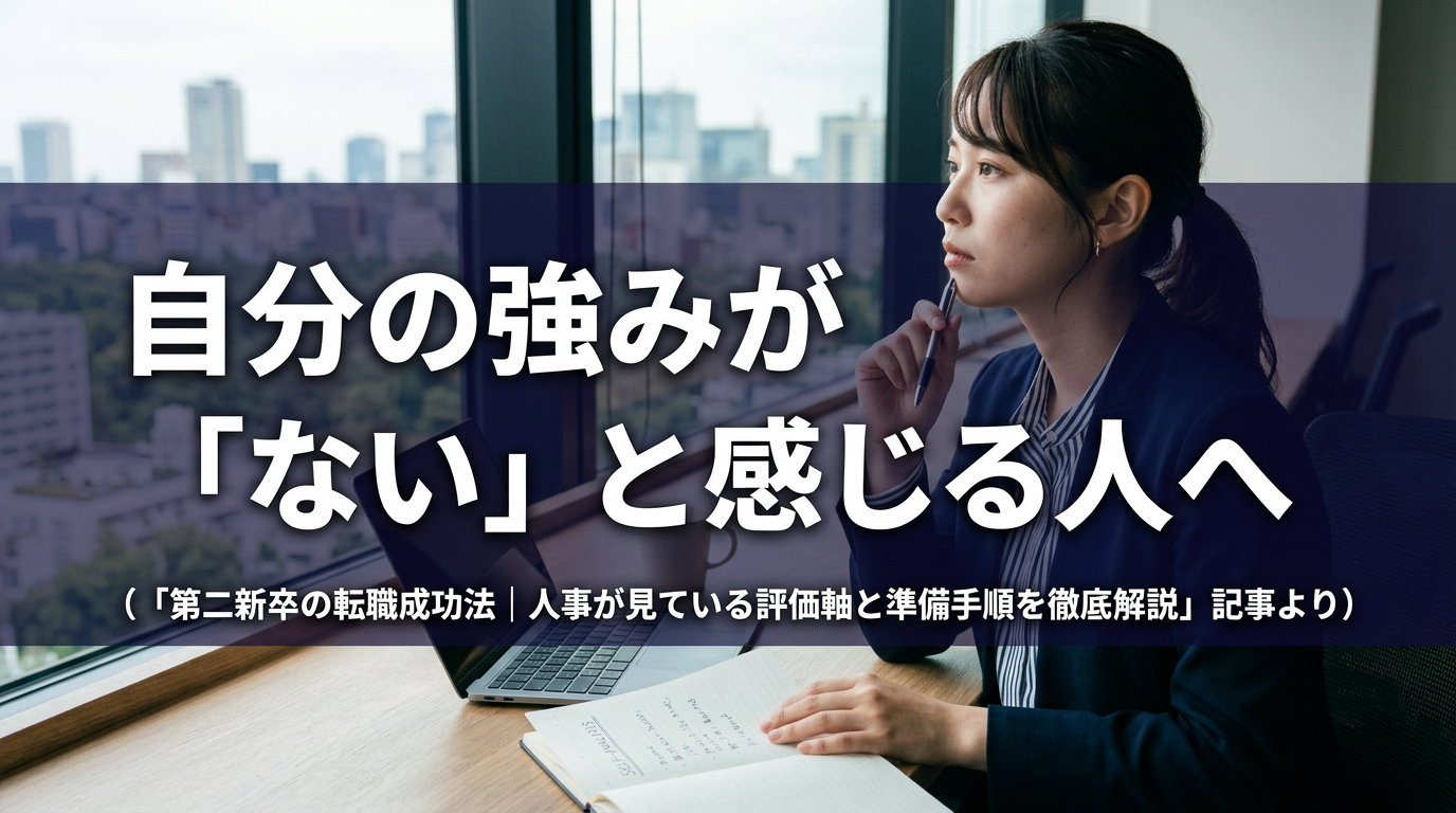 自分の強みが『ない』と感じる人へ