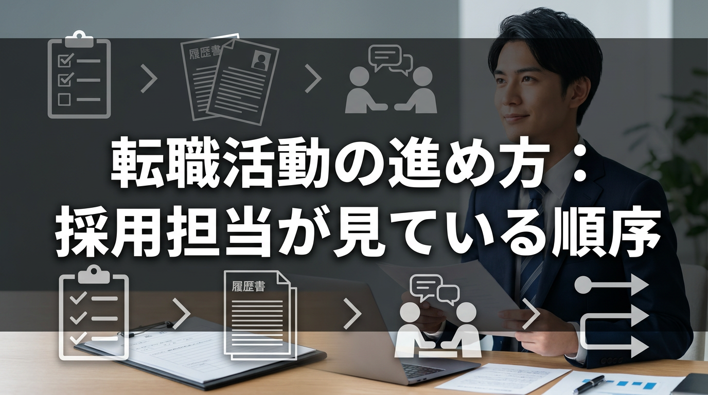 転職活動の進め方：採用担当が見ている順序