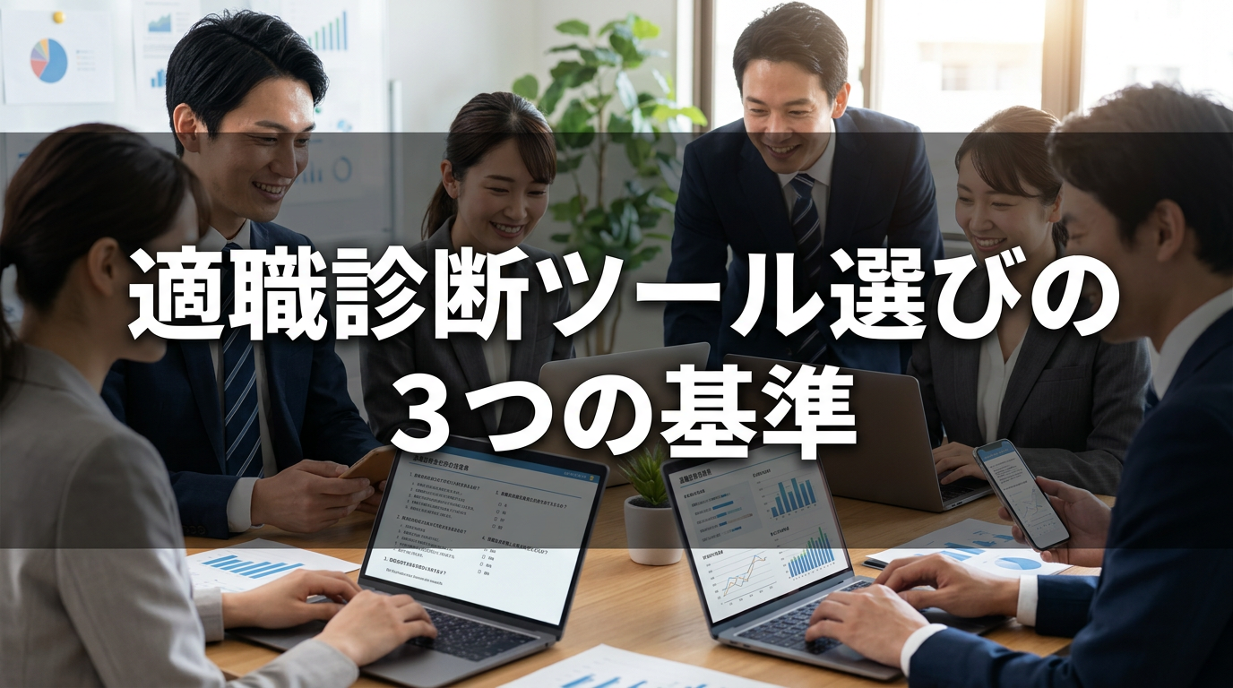 適職診断ツール選びの3つの基準