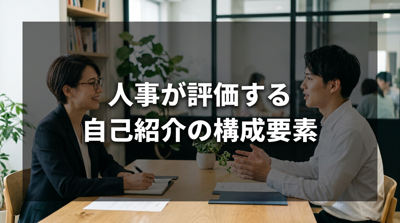 人事が評価する自己紹介の構成要素