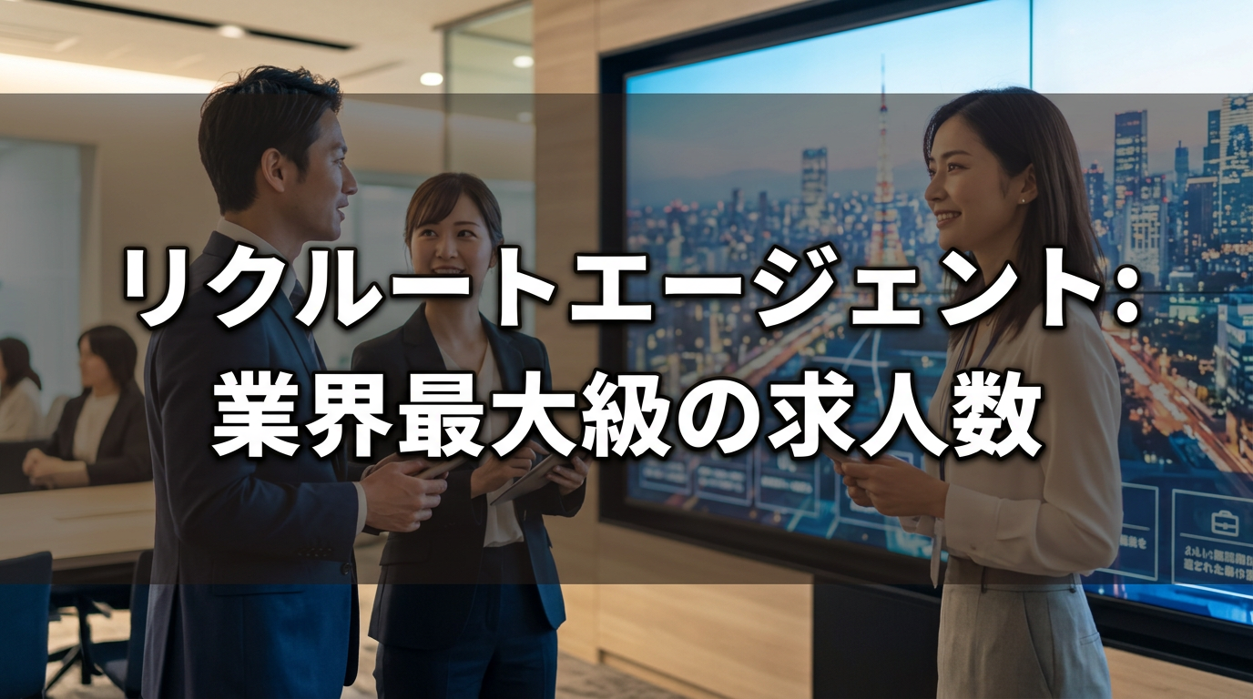 リクルートエージェント：業界最大級の求人数