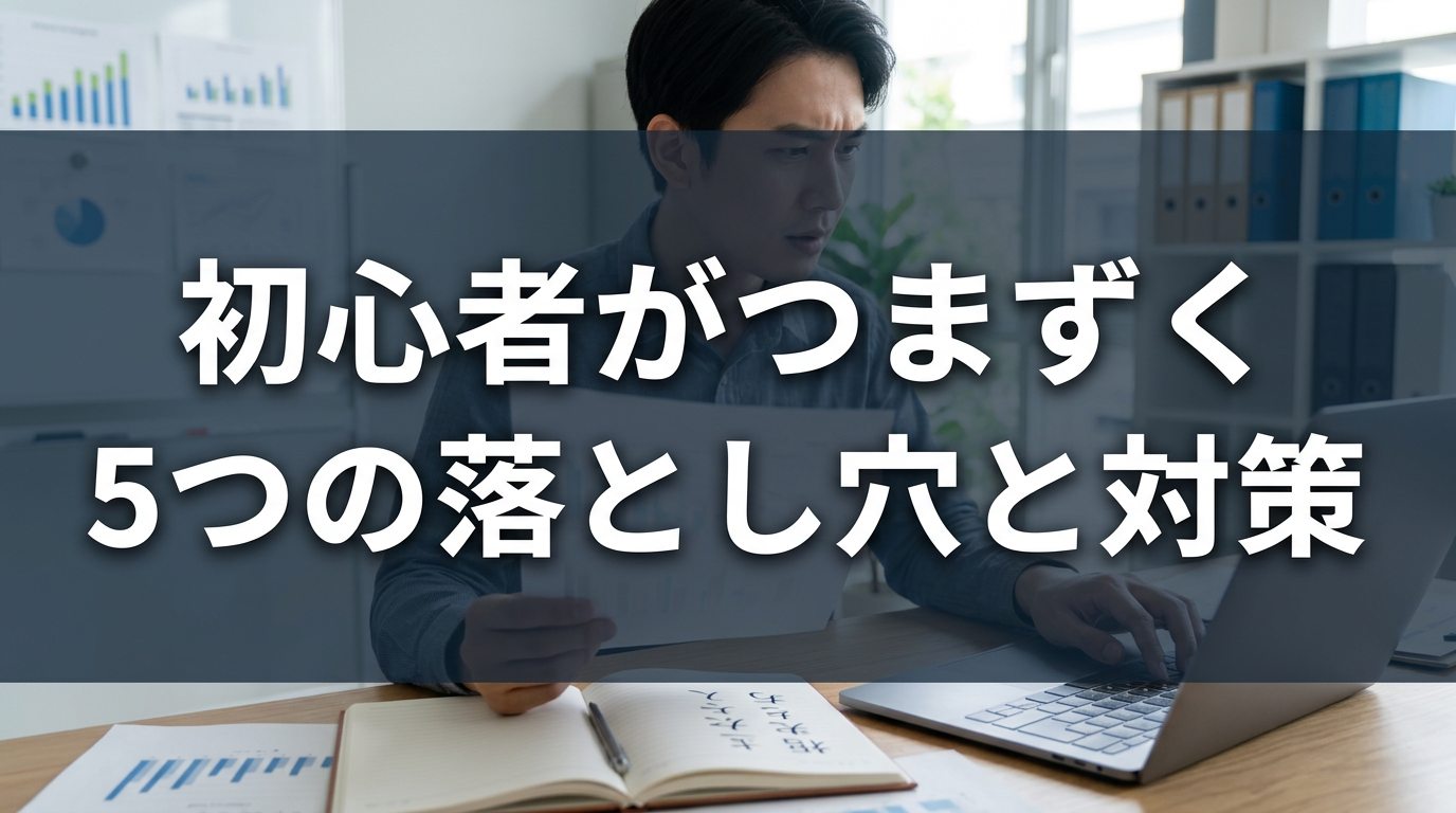初心者がつまずく5つの落とし穴と対策