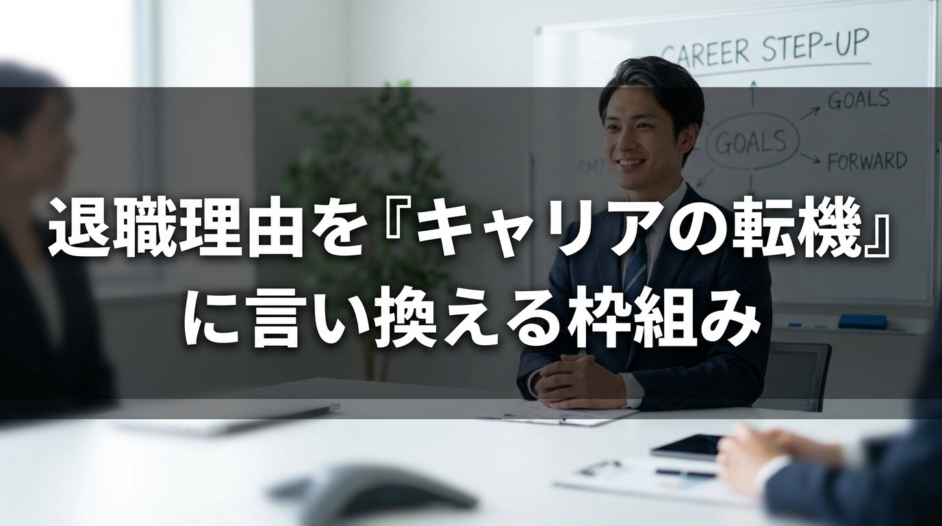 退職理由を『キャリアの転機』に言い換える枠組み