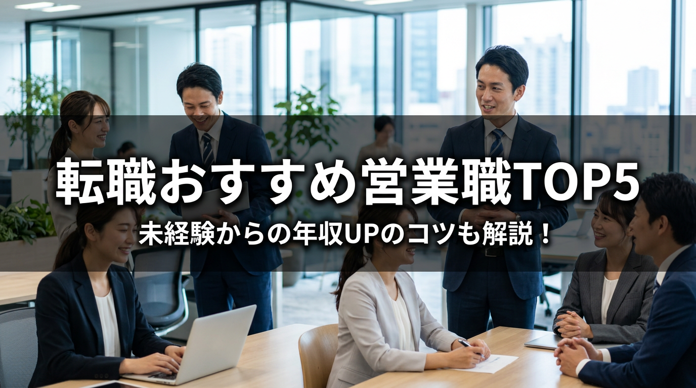 転職おすすめ営業職TOP5