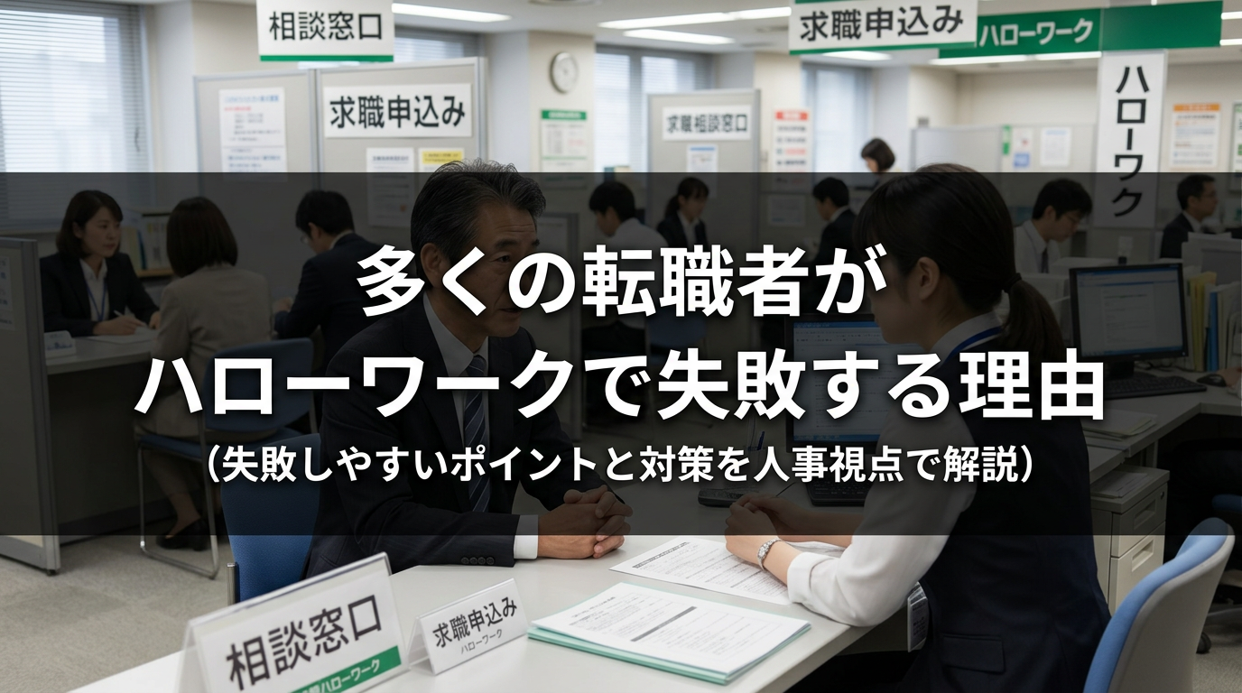 多くの転職者がハローワークで失敗する理由