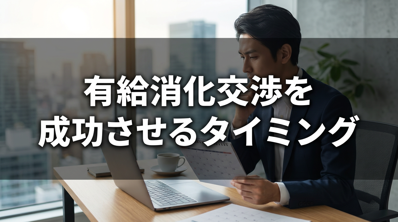 有給消化交渉を成功させるタイミング